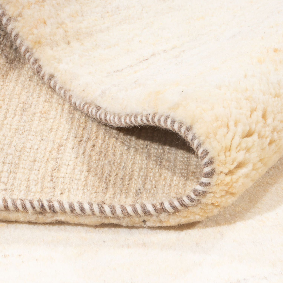 Gabbeh Teppich - Perser - 196 x 151 cm - hellbeige