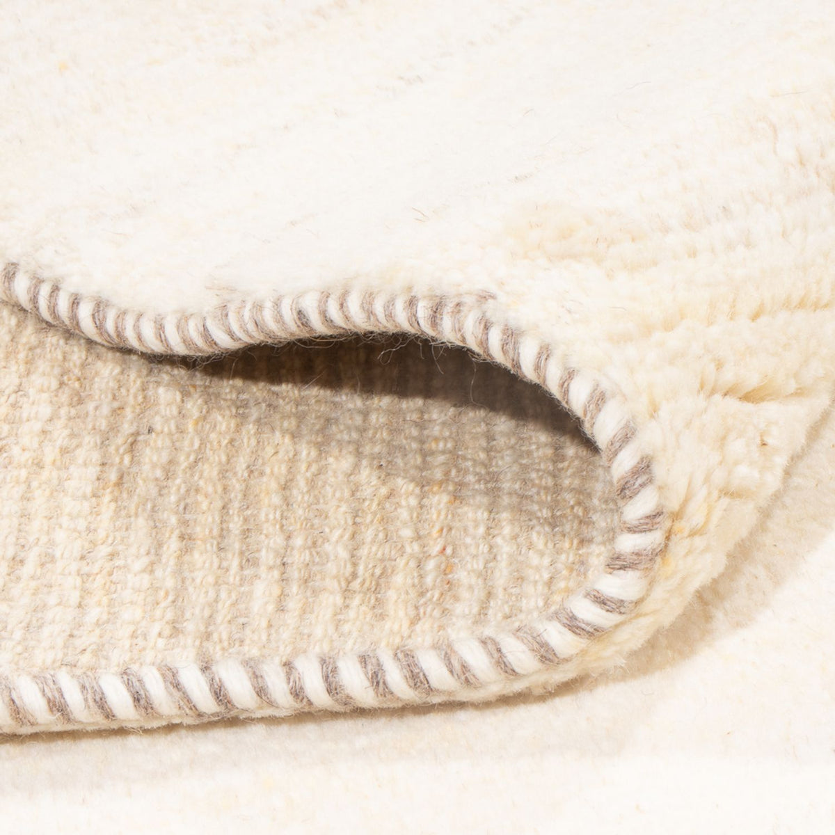 Gabbeh Teppich - Perser - 204 x 142 cm - hellbeige