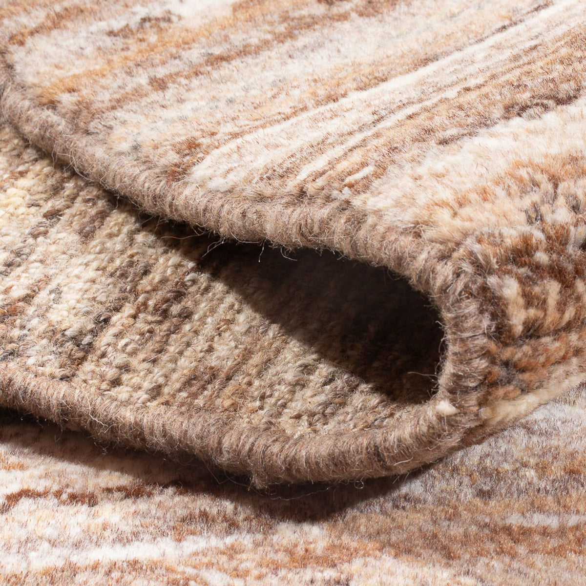 Gabbeh Teppich - Perser - 138 x 93 cm - hellbeige