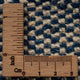Gabbeh Teppich - Perser - 298 x 246 cm - dunkelblau
