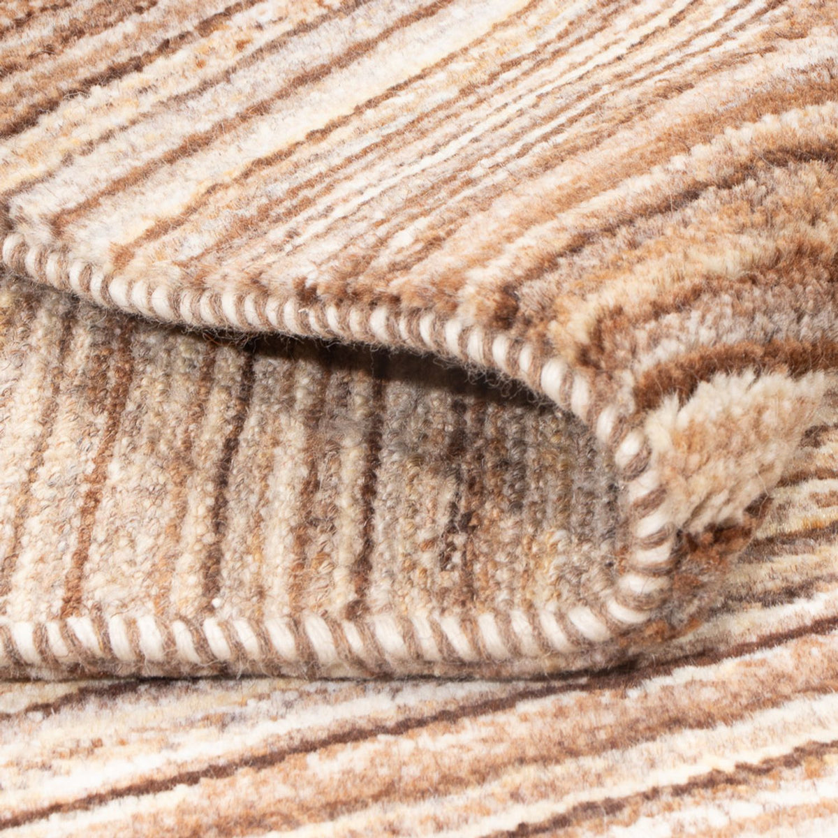 Gabbeh Teppich - Perser - 146 x 106 cm - dunkelbeige