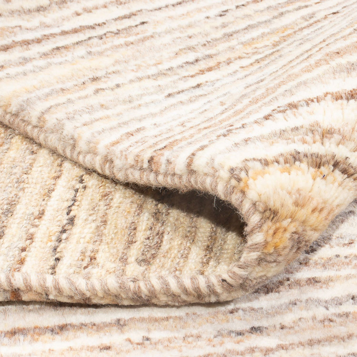 Gabbeh Teppich - Perser - 145 x 110 cm - dunkelbeige