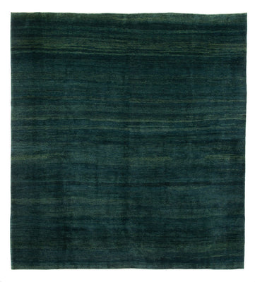 Gabbeh Teppich - Perser - 380 x 335 cm - dunkelgrün