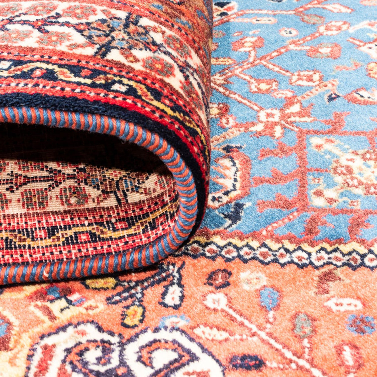 Perserteppich - Nomadic - 156 x 110 cm - blau