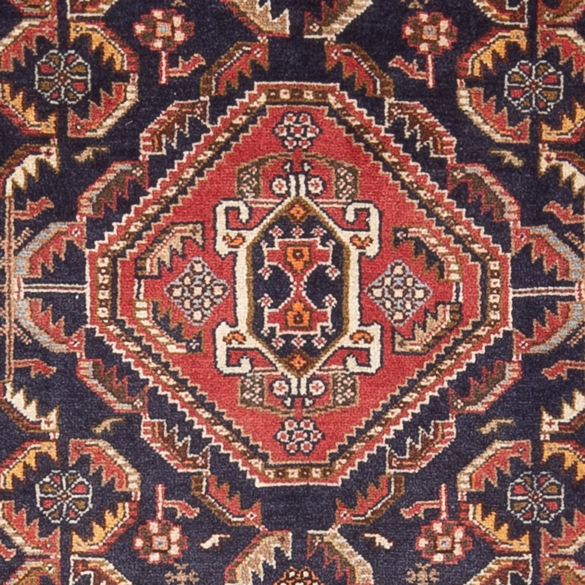 Gabbeh Teppich - Kaschkuli Perser - 152 x 82 cm - dunkelblau