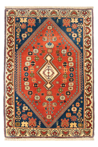 Gabbeh Teppich - Kaschkuli Perser - 117 x 80 cm - rot