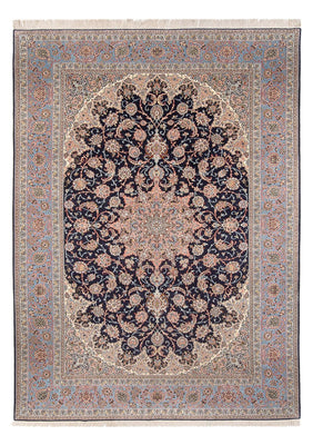 Perserteppich - Isfahan - Premium - 355 x 248 cm - dunkelblau