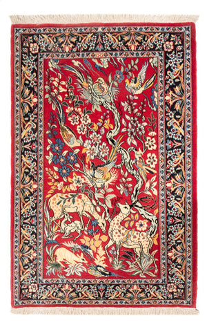 Perserteppich - Isfahan - Premium - 110 x 74 cm - rot
