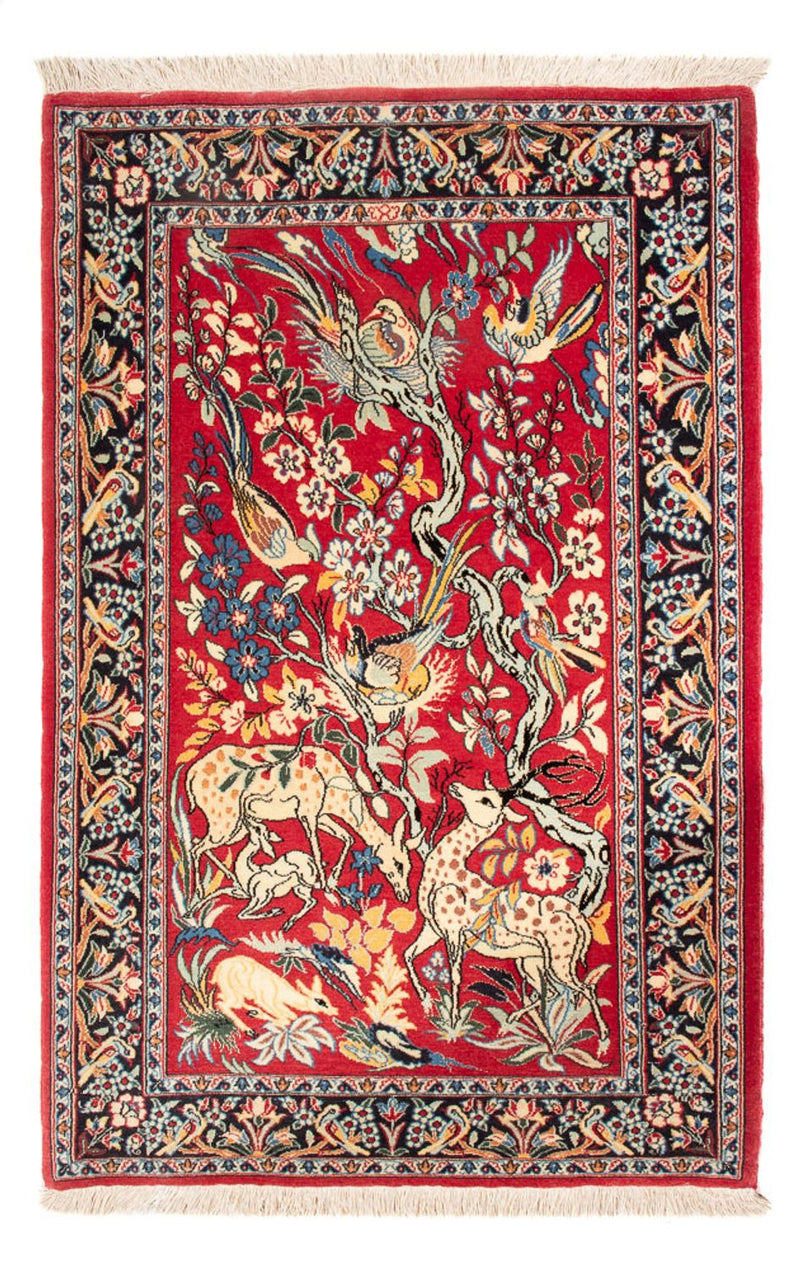 Perserteppich - Isfahan - Premium - 110 x 74 cm - rot