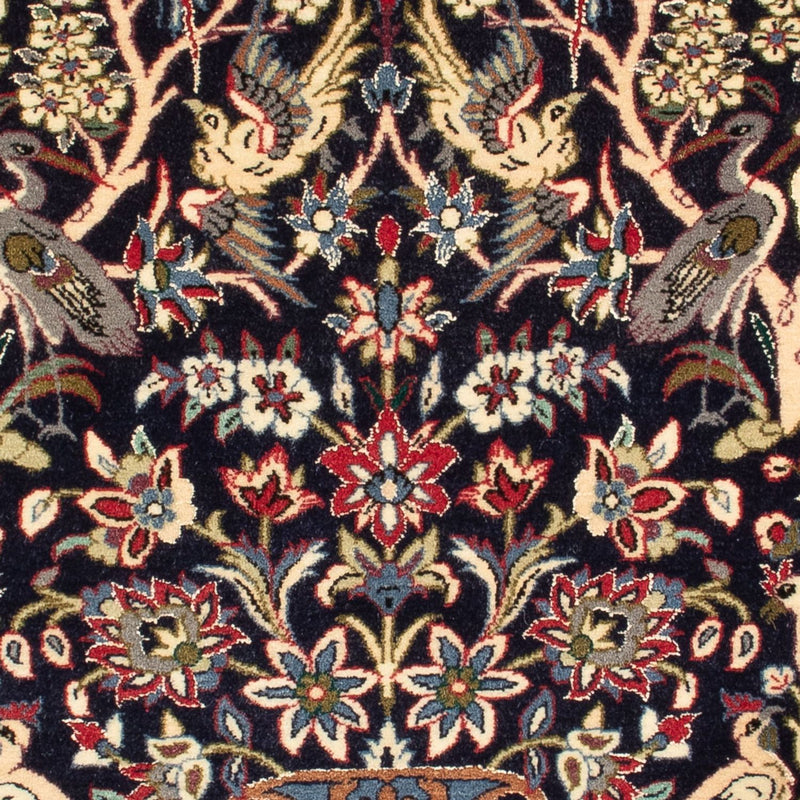 Perserteppich - Isfahan - Premium - 98 x 70 cm - dunkelblau