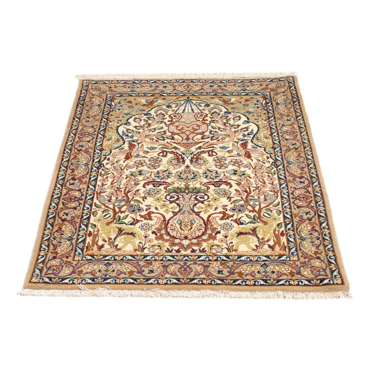 Perserteppich - Isfahan - Premium - 110 x 74 cm - creme