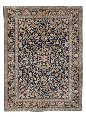 Perserteppich - Keshan - 417 x 293 cm - dunkelblau