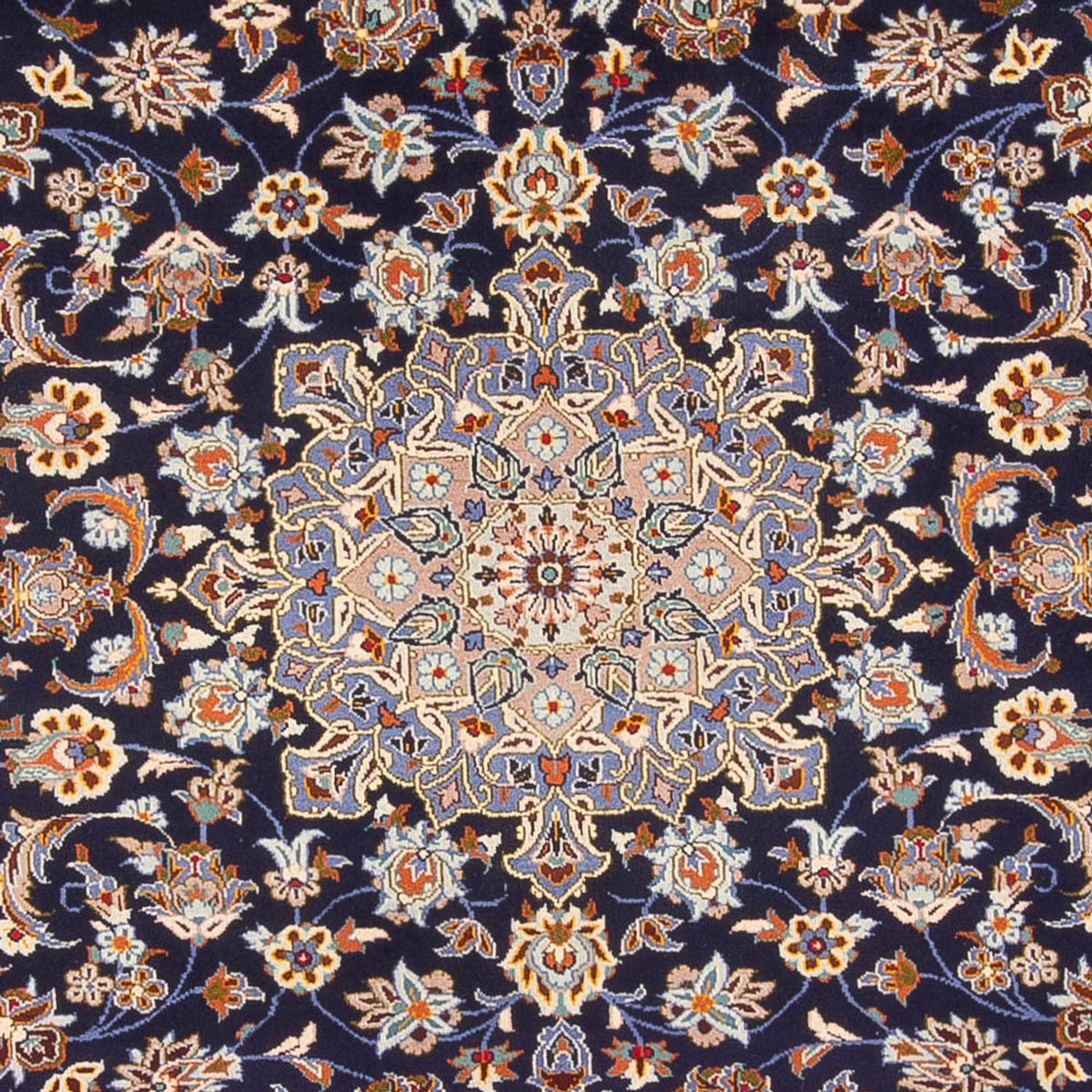 Perserteppich - Keshan - 395 x 292 cm - dunkelblau
