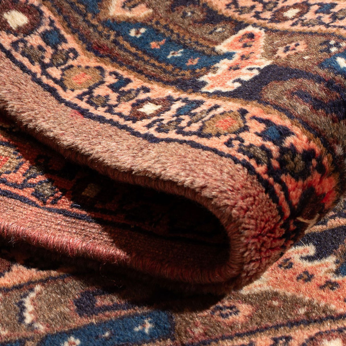 Perserteppich - Nomadic - 90 x 75 cm - blau