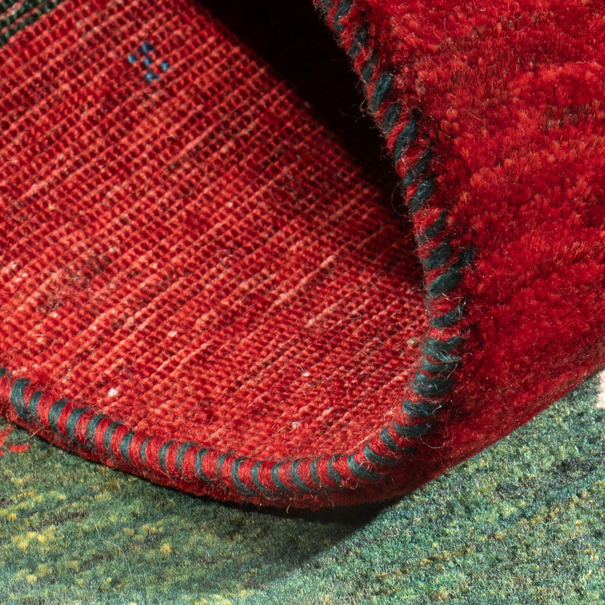 Gabbeh Teppich - Loribaft Perser - 126 x 82 cm - mehrfarbig