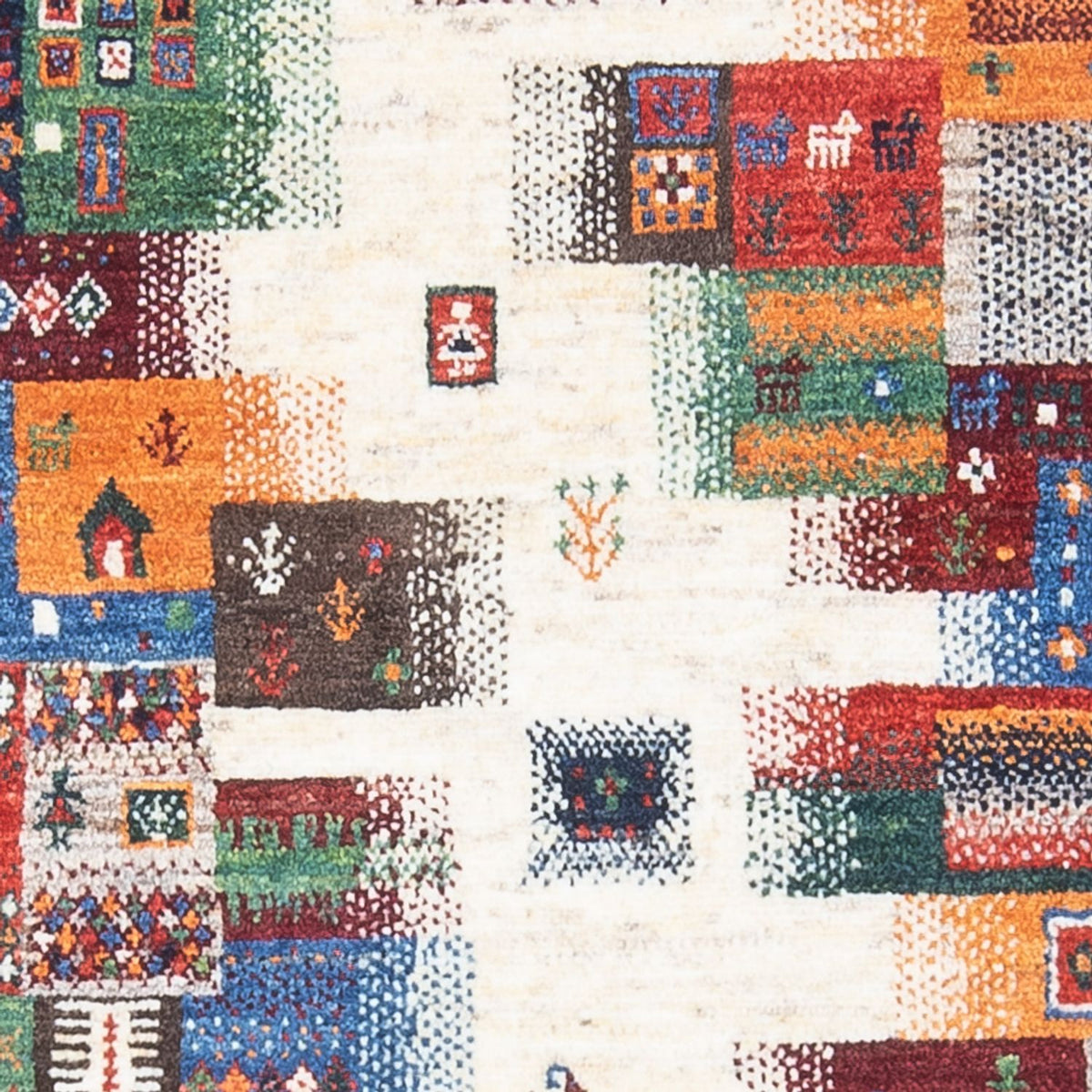 Gabbeh Teppich - Loribaft Perser - 136 x 85 cm - mehrfarbig