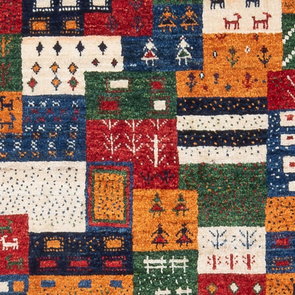 Gabbeh Teppich - Loribaft Perser - 129 x 83 cm - mehrfarbig