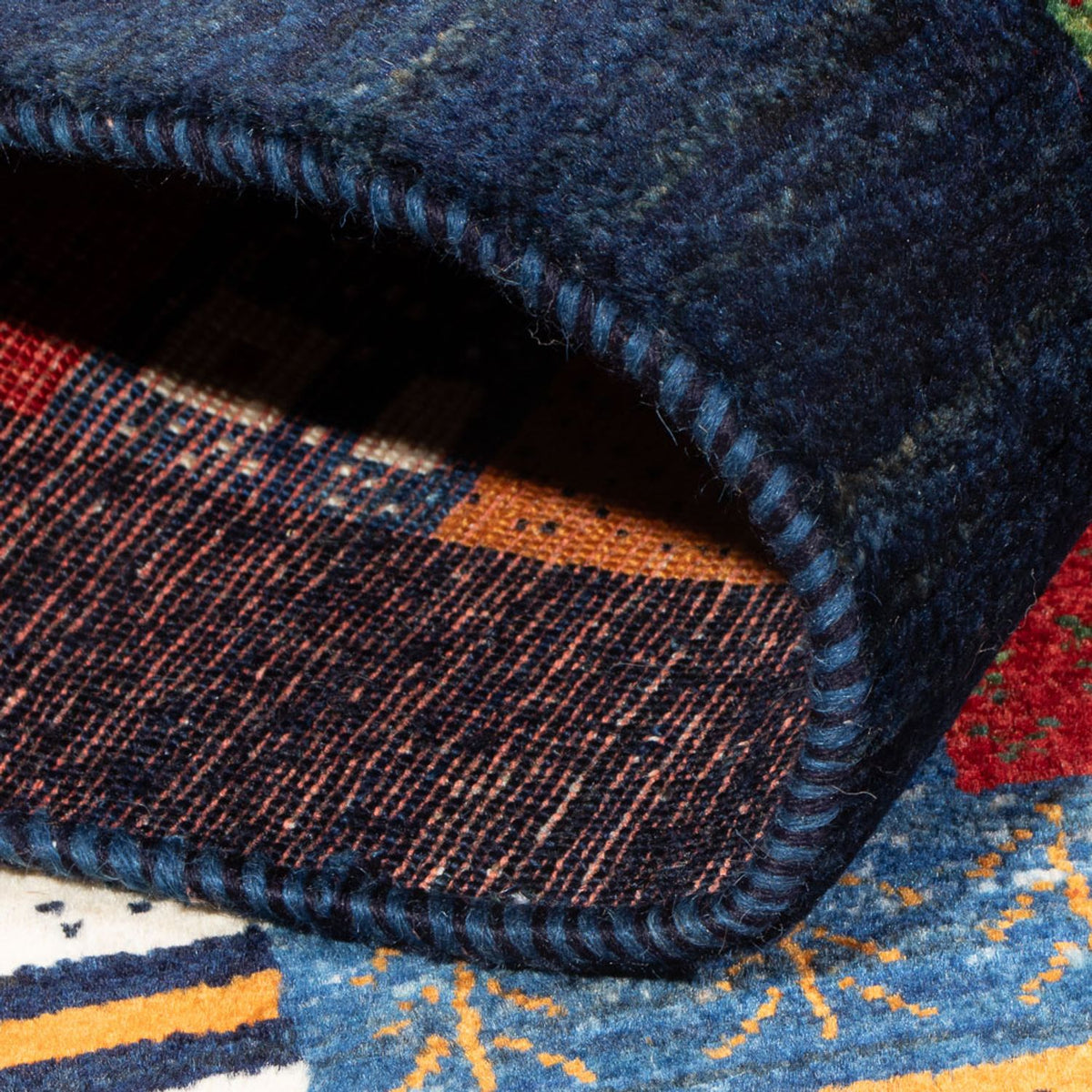 Gabbeh Teppich - Loribaft Perser - 129 x 83 cm - mehrfarbig