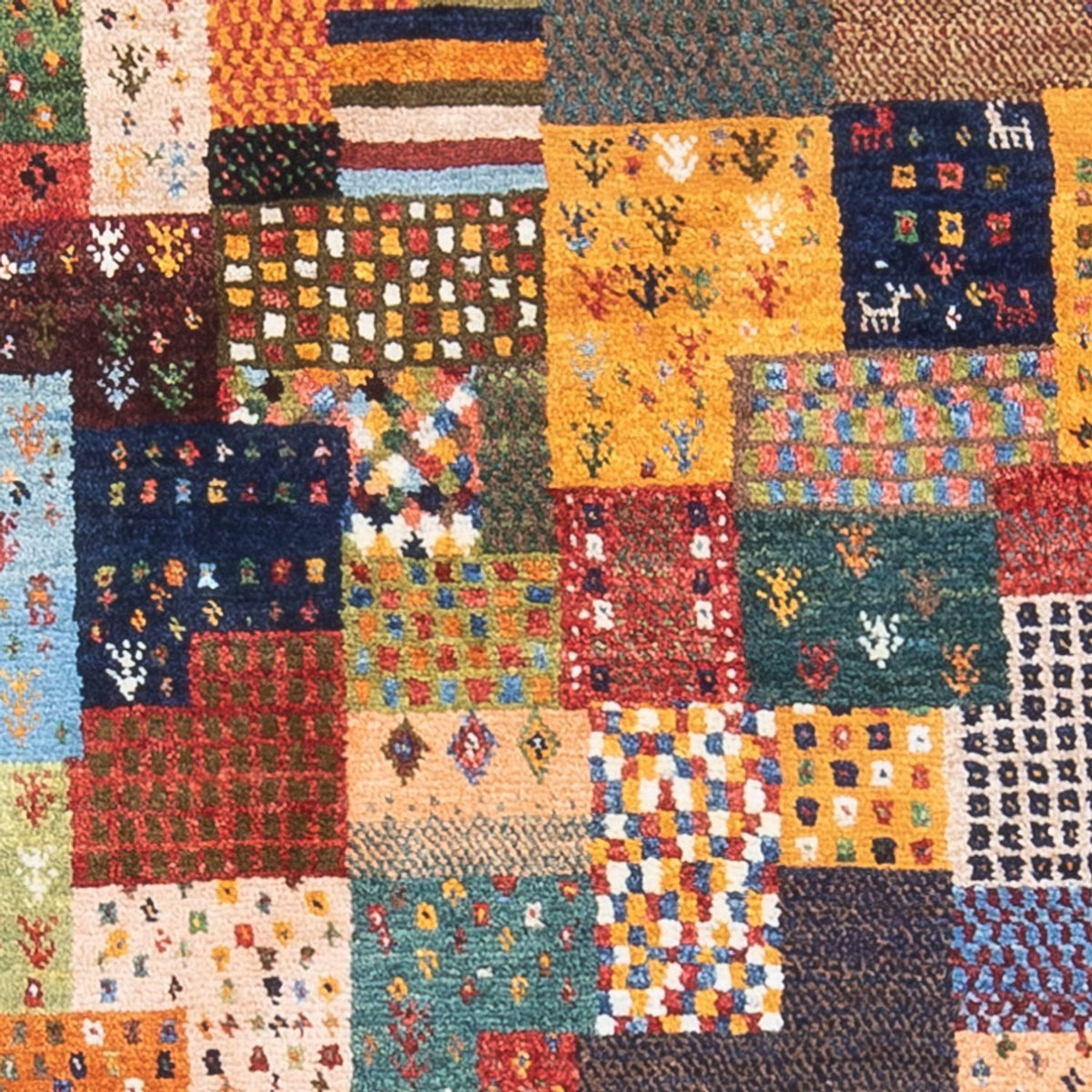 Gabbeh Teppich - Loribaft Perser - 134 x 82 cm - mehrfarbig