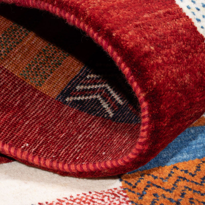 Gabbeh Teppich - Loribaft Perser - 138 x 83 cm - mehrfarbig