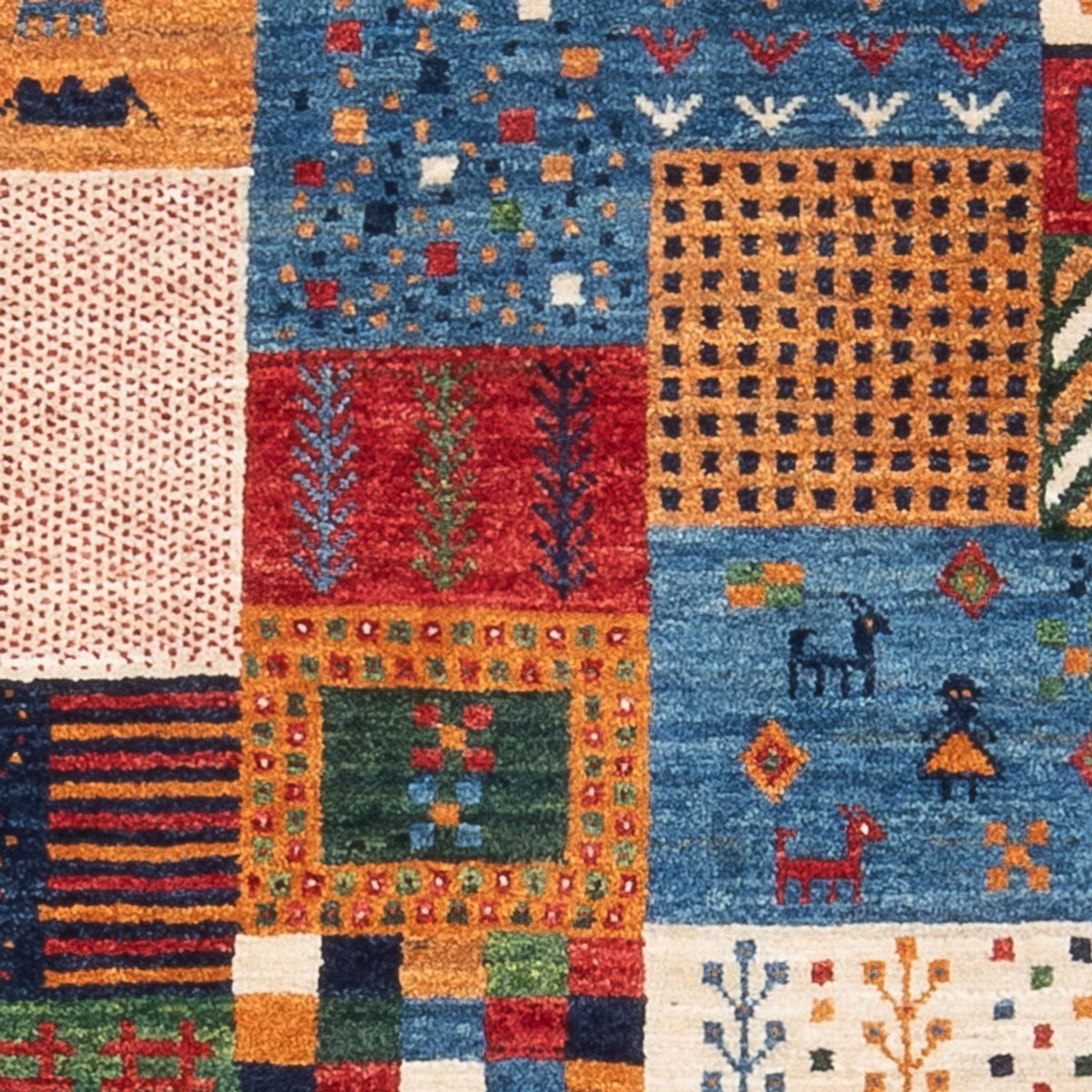 Gabbeh Teppich - Loribaft Perser - 130 x 82 cm - mehrfarbig