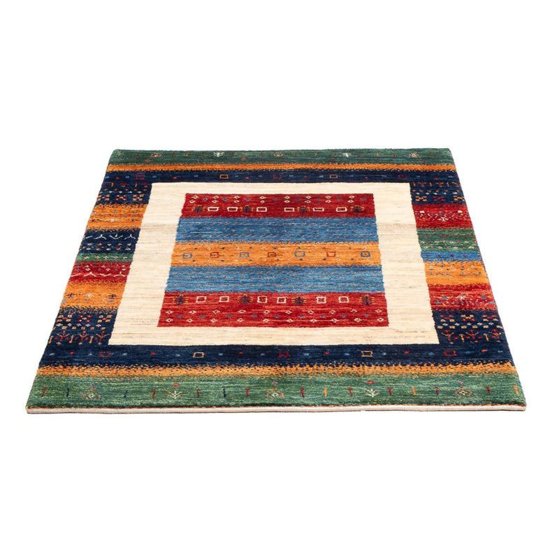 Gabbeh Teppich - Loribaft Perser - 138 x 83 cm - mehrfarbig