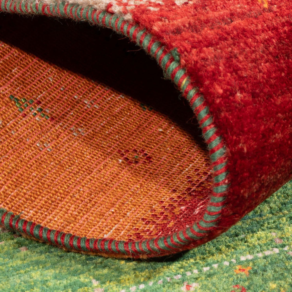 Gabbeh Teppich - Loribaft Perser - 135 x 85 cm - mehrfarbig