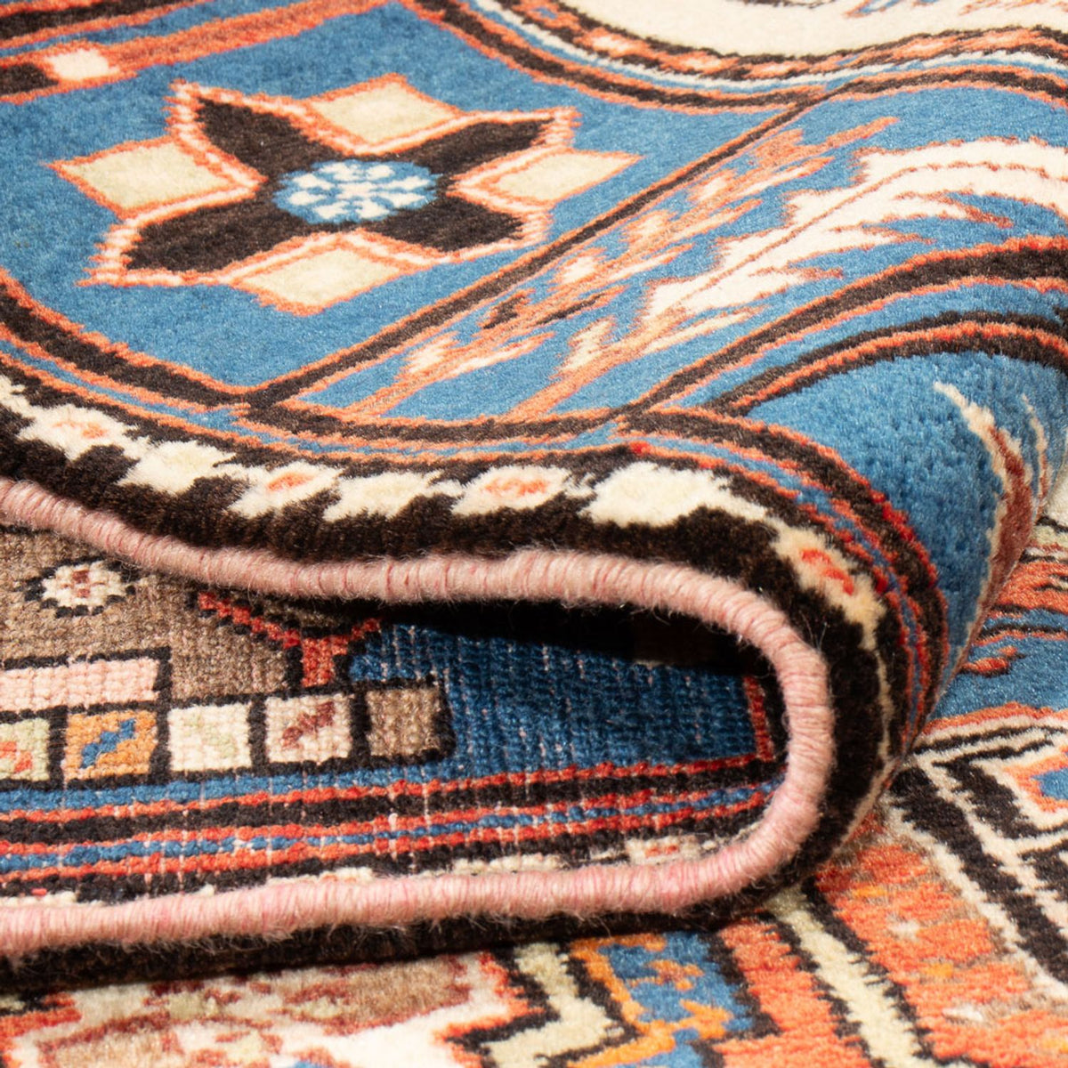 Perserteppich - Nomadic - 202 x 140 cm - blau