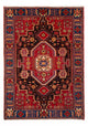 Perserteppich - Nomadic - 200 x 147 cm - bordeauxrot