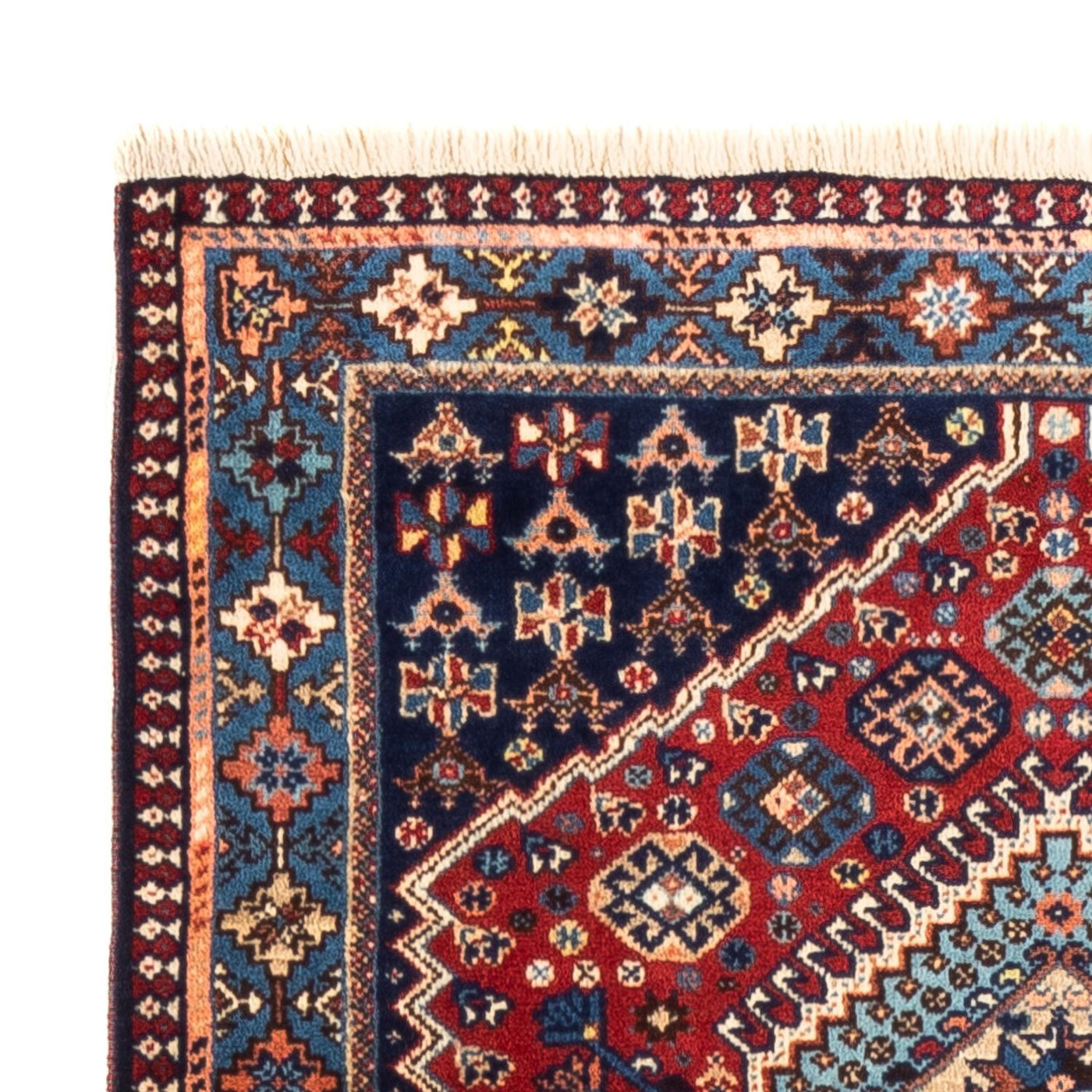 Läufer Perser - Nomadic - 218 x 76 cm - dunkelrot