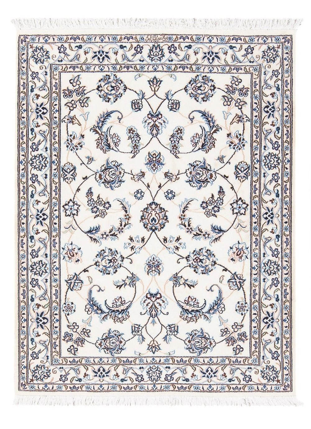 Perserteppich - Nain - Premium - 101 x 71 cm - creme