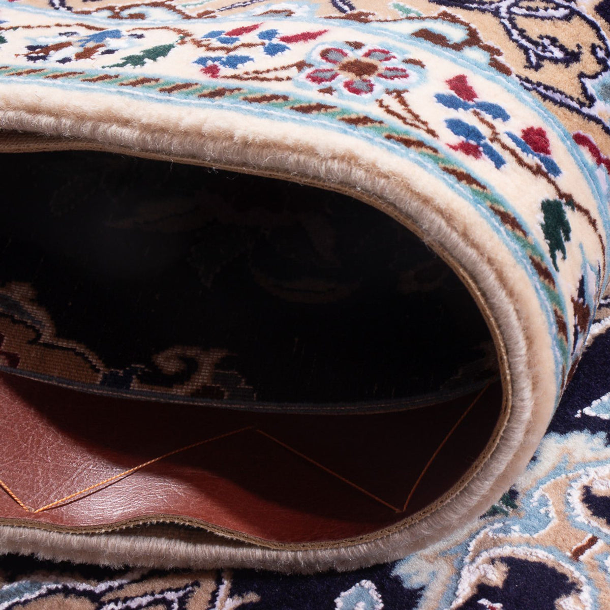 Läufer Perser - Nain - Premium - 228 x 48 cm - dunkelblau