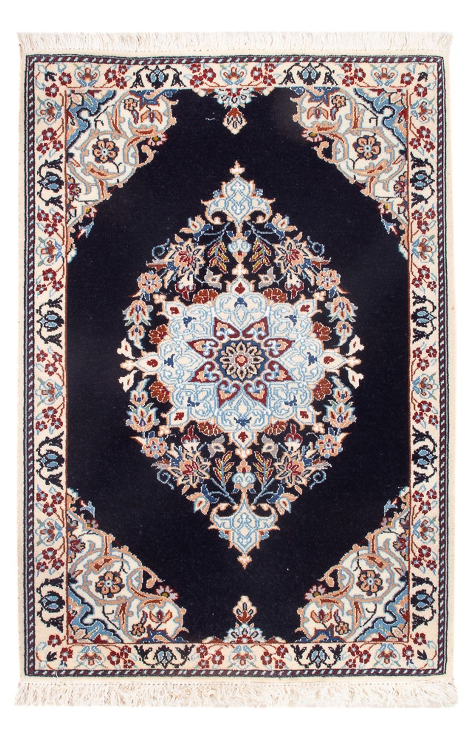 Perserteppich - Nain - Premium - 75 x 50 cm - hellblau