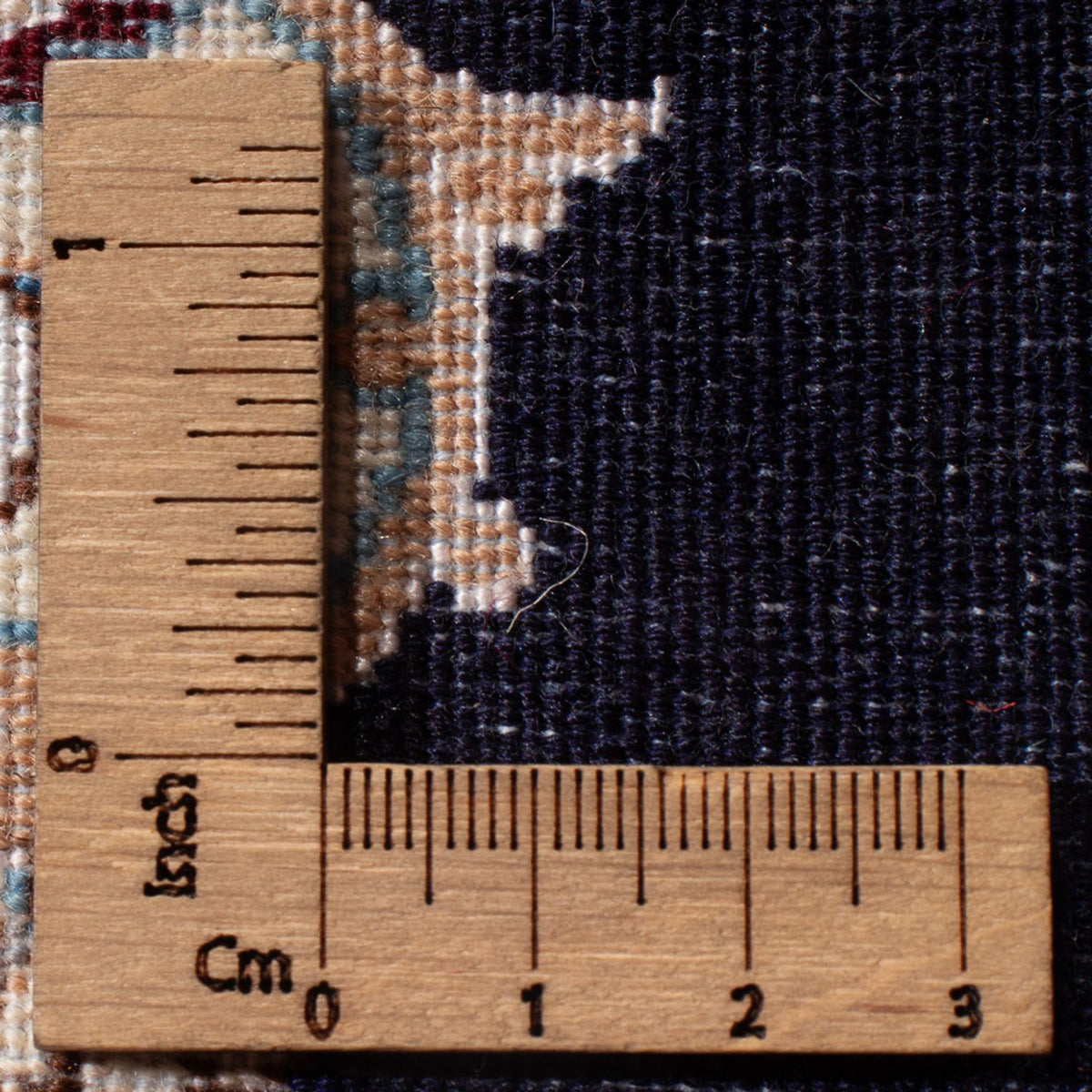 Perserteppich - Nain - Premium - 76 x 50 cm - dunkelblau