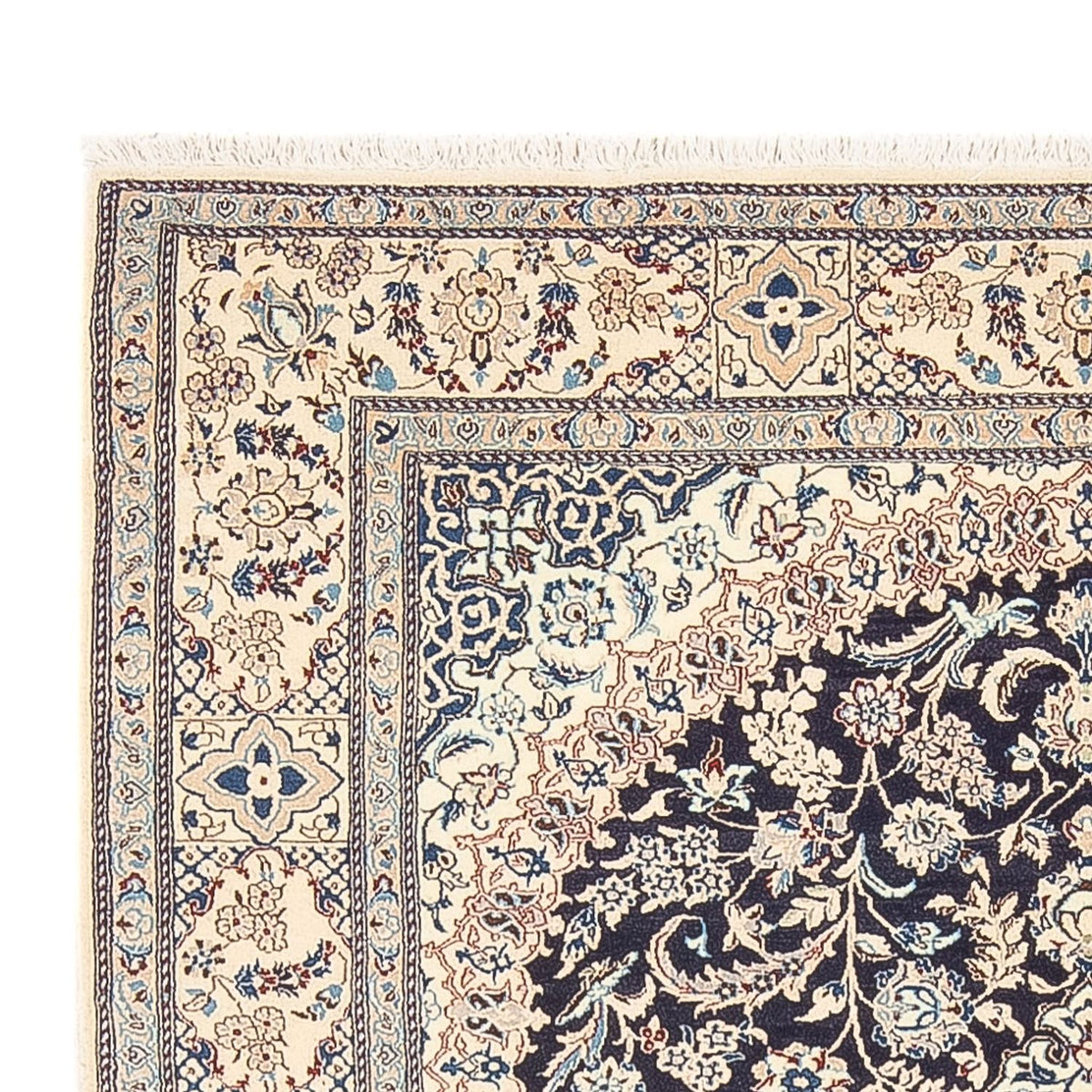 Perserteppich - Nain - Premium - 195 x 130 cm - dunkelblau