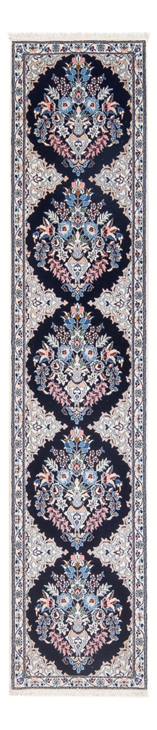 Läufer Perser - Nain - Premium - 202 x 46 cm - dunkelblau