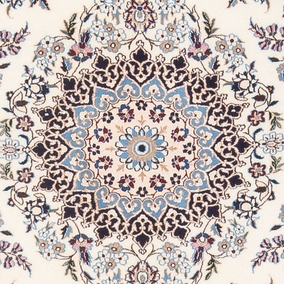 Perserteppich - Nain - Premium - 132 x 98 cm - creme