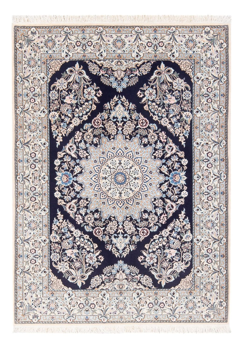 Perserteppich - Nain - Premium - 147 x 104 cm - dunkelblau