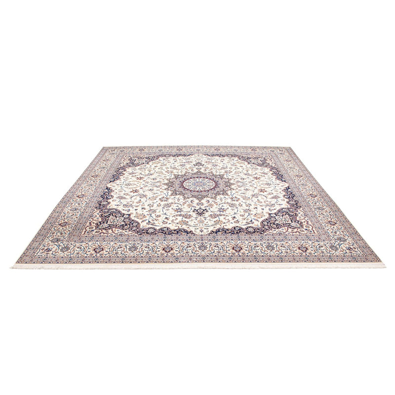 Perserteppich - Nain - Premium quadratisch  - 308 x 308 cm - creme