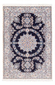 Perserteppich - Nain - Premium - 147 x 100 cm - dunkelblau