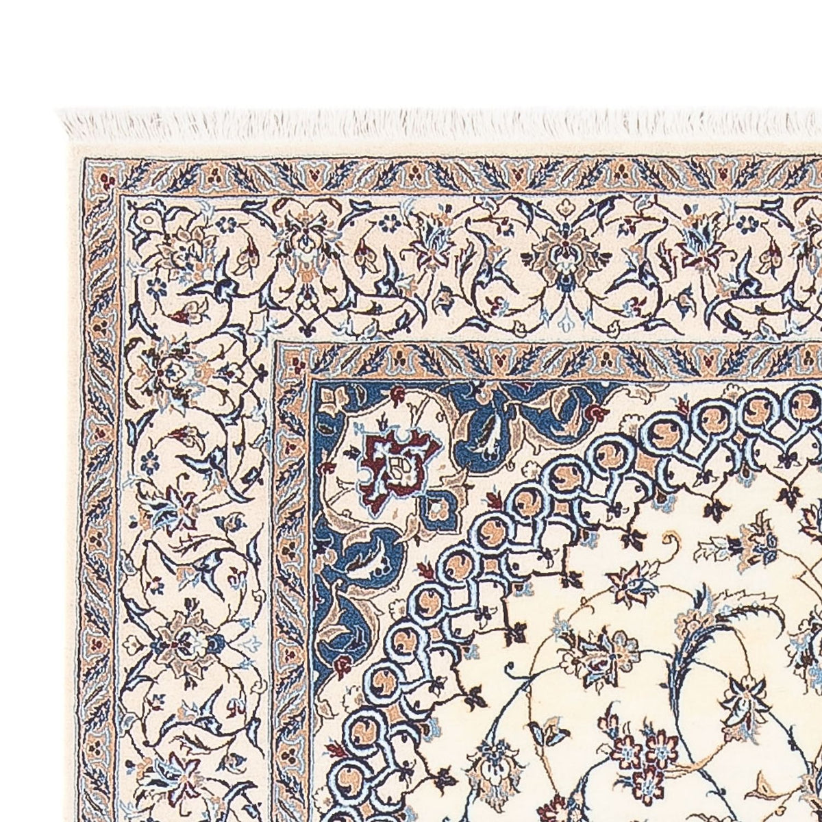 Perserteppich - Nain - Premium - 211 x 130 cm - creme