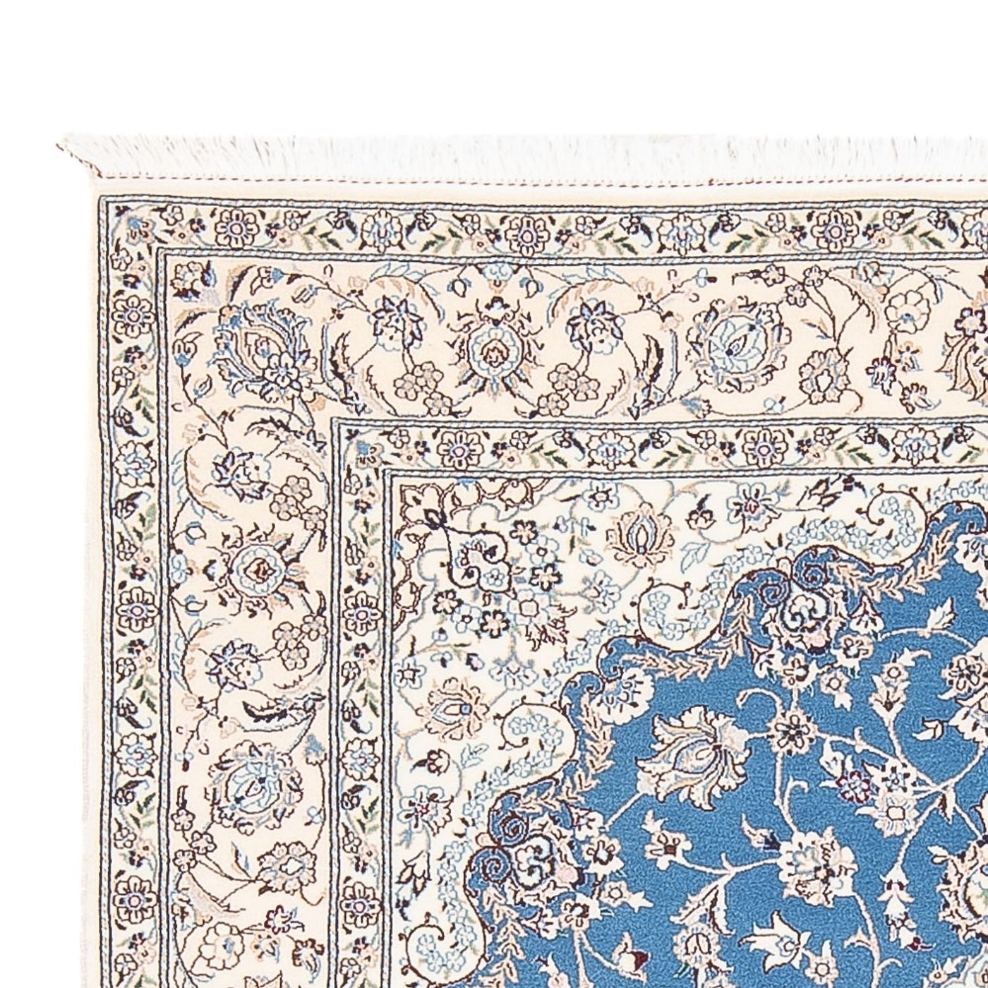 Perserteppich - Nain - Premium - 198 x 131 cm - blau