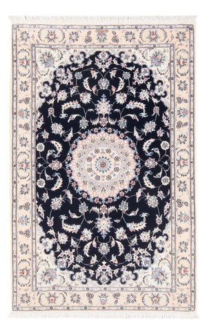 Perserteppich - Nain - Premium - 141 x 93 cm - dunkelblau