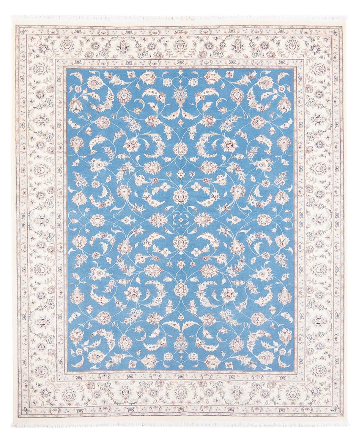 Perserteppich - Nain - Premium - 200 x 155 cm - blau