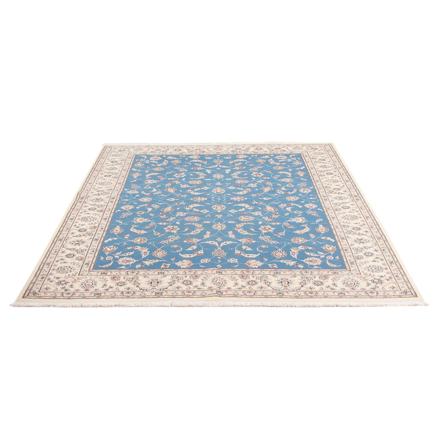 Perserteppich - Nain - Premium - 200 x 155 cm - blau