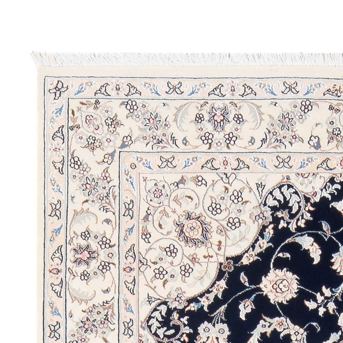 Perserteppich - Nain - Premium - 160 x 110 cm - dunkelblau