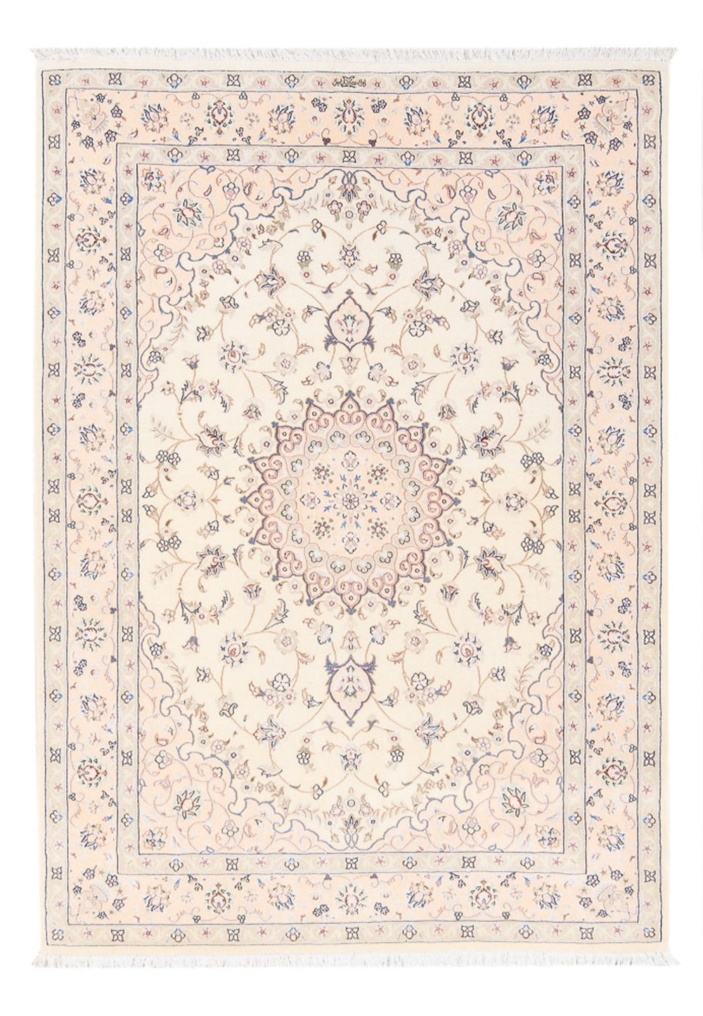 Perserteppich - Nain - Premium - 163 x 108 cm - creme