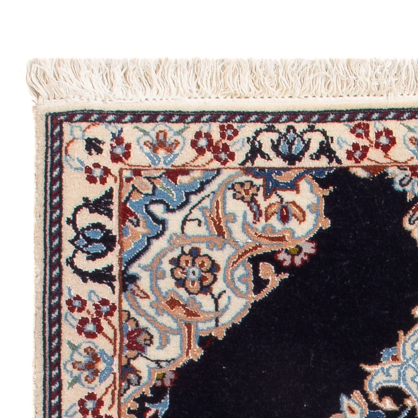 Perserteppich - Nain - Premium - 75 x 50 cm - dunkelblau