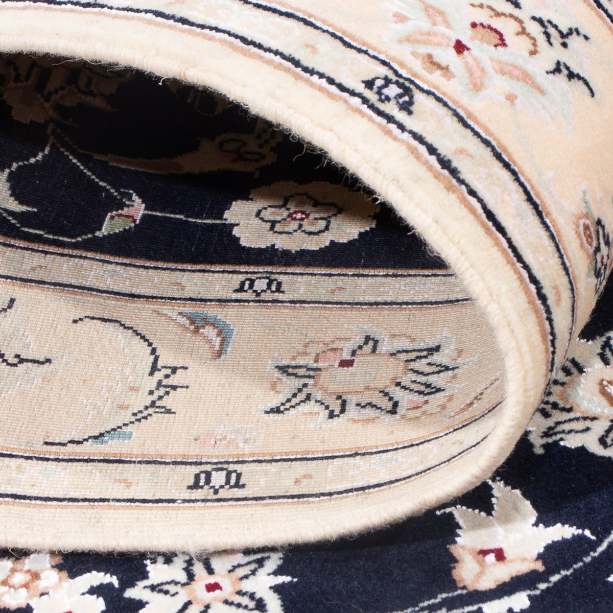 Perserteppich - Nain - Premium - 144 x 90 cm - dunkelblau