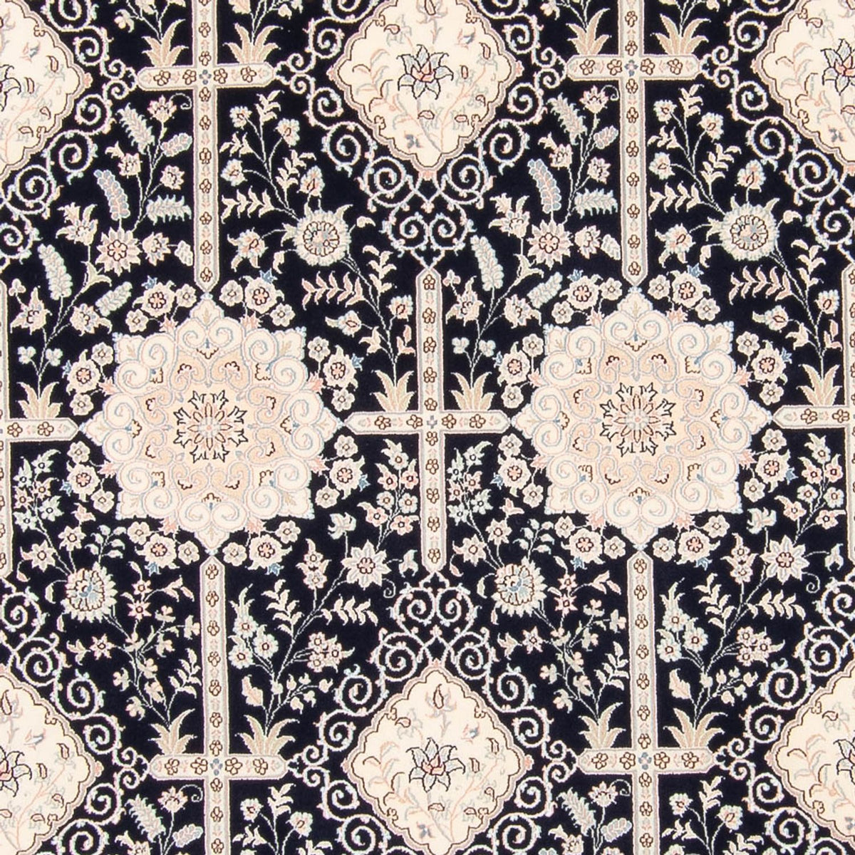 Perserteppich - Nain - 263 x 245 cm - dunkelblau